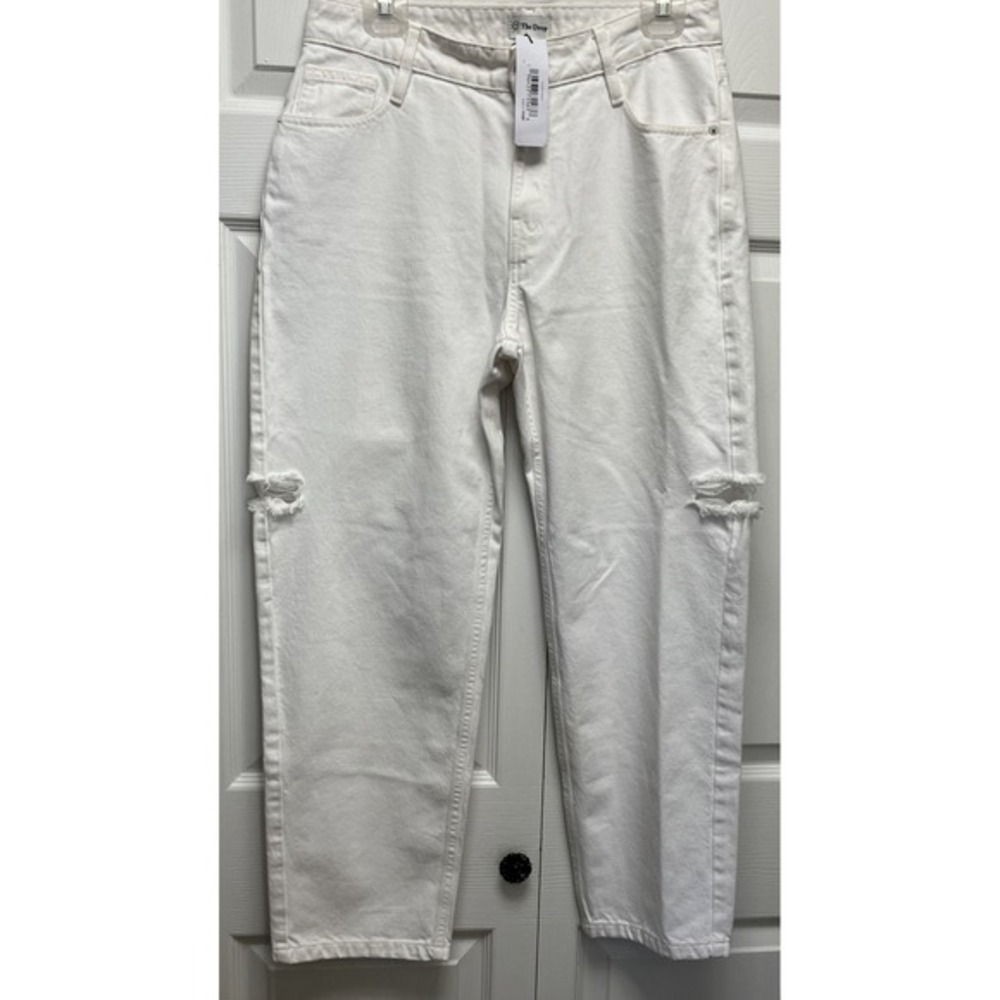 The Drop Jeans Disstressed Size 30x 27 White Women's New‎